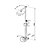 cheap Shower Faucets-Rainfall Shower Faucet Set (0634 -SC1001)
