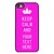 baratos Produtos personalizados Foto-caixa personalizada rosa mantem a calma caso design de metal para iPhone 5 / 5s