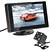 voordelige Automonitoren-4.3 inch 480 x 272 TFT-2 video-ingang stand auto-monitor met 420 TVL nacht Vison camera