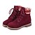 cheap Women&#039;s Shoes-Women&#039;s Shoes Faux Suede Spring / Fall / Winter Low Heel 10.16-15.24cm / Booties / Ankle Boots Lace-up Burgundy / Black / Brown
