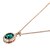 זול סט תכשיטים-אזמרגד סינתטי סט תכשיטים סגנון מינימליסטי רוז גולד קריסטל זירקון עגילים תכשיטים ירוק / סגול עבור חתונה Party קזו&#039;אל / זירקוניה מעוקבת