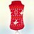 voordelige Hondenkleding-Kat Hond Truien Puppy kleding Sneeuwvlok  Kerstmis Winter Hondenkleding Puppy kleding Hondenoutfits Rood Kostuum voor Girl and Boy Dog Katoen XS S M L XL