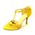 cheap Ballroom Shoes &amp; Modern Dance Shoes-Women&#039;s Dance Shoes Satin Modern Shoes / Ballroom Shoes Buckle Heel Customized Heel Customizable Yellow / Fuchsia / Purple / EU40