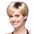 cheap Synthetic Trendy Wigs-Capless Mix Color Extra Short High Quality Natural Curly Hair Synthetic Wig with Side Bang