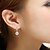 olcso Divat fülbevalók-Női Európai Ezüst Hamis gyémánt Fülbevaló Ékszerek Ezüst Kompatibilitás Esküvő Parti Napi