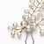 Χαμηλού Κόστους Κεφαλό Γάμου-Γυναικείο Κορίτσι Λουλουδιών Κράμα Απομίμηση Μαργαριτάρι Cubic Zirconia Headpiece-Γάμος Ειδική Περίσταση Υπαίθριο Καρφίτσα Μαλλιών