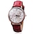 voordelige Trendy Horloge-Dames Modieus horloge Kwarts PU Band Zwart Rood Bruin