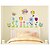 Недорогие Аксессуары для ванной-настенные наклейки наклейки на стены, стиль Сова и бабочки в цветах пвх наклейки стены