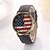 cheap Women&#039;s Watches-Women&#039;s  Flag of the United States  Dial  Oxford Band  Quartz Wristwatches  (Assorted Color)C&amp;d324