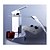 abordables Classiques-Robinet lavabo - Jet pluie Chrome Set de centre Mitigeur un trouBath Taps