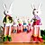 Недорогие Скульптуры-сидя Пасхальный кролик коллекционные набор, 6шт / комплект