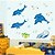 cheap Wall Stickers-Wall Stickers Wall Decals, Luminous Dolphin PVC Wall Stickers