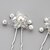 cheap Headpieces-Crystal / Imitation Pearl / Fabric Tiaras / Hair Pin with 1 Wedding / Special Occasion / Party / Evening Headpiece / Alloy