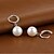 cheap Earrings-Drop Earrings Hoop Earrings For Women&#039;s Pearl Party Wedding Gift Pearl Sterling Silver Ball Silver / Dangle Earrings