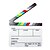 billiga Video Accessoarer-film / filmregissören akryl clapperboard skiffer - vit + svart