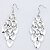 abordables Modeörhängen-Women&#039;s Drop Earrings Peacock Statement Tassel Sterling Silver Earrings Jewelry Screen Color Peacock For