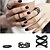 Χαμηλού Κόστους Μοδάτο Δαχτυλίδι-Γυναικεία Δακτύλιος Δήλωσης δαχτυλίδι αντίχειρα Μαύρο Κράμα κυρίες Εξατομικευόμενο Unusual Γάμου Πάρτι Κοσμήματα Love