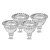 baratos Lâmpadas-GU5.3(MR16) Lâmpadas de Foco de LED MR16 COB 400-450 lm Branco Quente AC 12 V 4 pçs