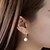 preiswerte Ohrringe-Tropfen-Ohrringe Kreolen For Damen Perlen Party Hochzeit Geschenk Perlen Sterlingsilber Kugel Silber / Ohrringe baumeln