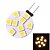 levne LED bi-pin světla-gc® g4 1,5 w 9x5050smd 80lm 3000K teplá bílá LED bi-pin bodové světlo žárovka (DC 12V)