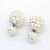 cheap Earrings-Women&#039;s Stud Earrings Two Stone Candy Ladies Cute Resin Earrings Jewelry Rainbow / White / Black For Daily