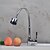cheap Kitchen Faucets-Kitchen faucet - Single Handle One Hole Chrome Pull-out / ­Pull-down Deck Mounted Contemporary Kitchen Taps