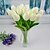 זול פרח מלאכותי-פלסטיק סגנון מינימליסטי זר פרחים לשולחן זר 6