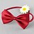 cheap Dog Collars, Harnesses &amp; Leashes-Cat Dog Collar Adjustable / Retractable Bowknot Textile Wine Black Red Blue Green