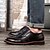 Χαμηλού Κόστους Ανδρικά Oxfords-Ανδρικά Τα επίσημα παπούτσια Bullock Παπούτσια Άνοιξη / Φθινόπωρο παπούτσια Μπούλοκ Causal Oxfords Δέρμα Μαύρο / Καφέ