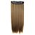 preiswerte Clip-in-Erweiterungen-Echthaar Haarverlängerungen Glatt Klassisch Synthetische Haare 24 Zoll Haar-Verlängerung Clip In / On Braun Damen Alltag