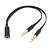 cheap Audio Cables-Dual 3.5mm Male to Single Female Headphone Microphone Audio Splitter Cable for Cell Phone &amp; Tablet &amp; Laptop