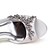abordables Zapatos de boda-Mujer Zapatos de boda Lentejuelas cristal brillo Boda Verano Cristal Tacón de Aguja Punta abierta Básico Satén Satén Elástico Color sólido Plata Negro Blanco