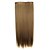 cheap Clip in Extensions-Human Hair Extensions Straight Classic Synthetic Hair 24 inch Hair Extension Clip In / On Brown Women&#039;s Daily