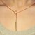 cheap Necklaces &amp; pendants-1pc Y Necklace For Women&#039;s Party Casual Daily Gold Plated Yellow Gold Alloy Lariat Bar Bar &amp; Circle Gold