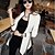 cheap Women&#039;s Blazers &amp; Jackets-Women&#039;s White/Black Coat , Casual Long Sleeve