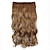 cheap Clip in Extensions-Clip Wave Hairpiece Synthetic Extension (LIght Brown)