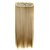 cheap Clip in Extensions-24 inch 120g long synthetic straight clip in hair extensions with 5 clips hair piece