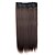 Χαμηλού Κόστους Κλιπ στις επεκτάσεις-Εξτένσιον από Ανθρώπινη Τρίχα Ίσιο Κλασσικά Συνθετικά μαλλιά 24 inch Hair Extension Κλιπ Μέσα / Πάνω Καφέ Γυναικεία Καθημερινά