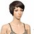 cheap Synthetic Trendy Wigs-Synthetic Wig Curly Curly Straight Wig Brown Synthetic Hair Women&#039;s Brown hairjoy