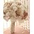 baratos Bouquets de Flores para Noiva-Bouquets de Noiva Buquês Casamento Miçangas / Renda / Strass 10.24&quot;(Aprox.26cm)