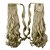 cheap Hair Pieces-Ponytails Synthetic Hair Hair Piece Hair Extension Wavy / Classic Daily / Blonde