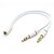 cheap Audio Cables-Dual 3.5mm Male to Single Female Headphone Microphone Audio Splitter Cable for Cell Phone &amp; Tablet &amp; Laptop