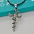 cheap Religious Jewelry-Men&#039;s Cross Angel Wings Snake Necklace