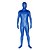 levne Zentai-Lesklé zentai oděvy Ninja Zentai Cosplay kostýmy Modrá Jednobarevné Leotard / Kostýmový overal / Zentai Lesklá metalíza Pánské / Dámské Halloween / Vysoká pružnost