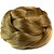 tanie Sztuczne włosy-Koki Kinky Curl Hair Bun Upięcie / Pleciony Clip In Włosie synetyczne Kawałek włosów Przedłużanie włosów Kinky Curl Codzienny Blond