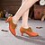 abordables Zapatos de salón y de baile moderno-Mujer Zapatos de Baile Moderno Salón Tacones Alto Con Cordón Tacón Cubano Marrón Fucsia Azul Real Cordones