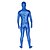 cheap Zentai Suits-Shiny Zentai Suits Ninja Zentai Cosplay Costumes Blue Solid Colored Leotard / Onesie / Zentai Shiny Metallic Men&#039;s / Women&#039;s Halloween / High Elasticity