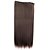 Χαμηλού Κόστους Κλιπ στις επεκτάσεις-Εξτένσιον από Ανθρώπινη Τρίχα Ίσιο Κλασσικά Συνθετικά μαλλιά 24 inch Hair Extension Κλιπ Μέσα / Πάνω Καφέ Γυναικεία Καθημερινά