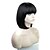 cheap Synthetic Wigs-Short Straight Fashion Heat Resistant Fiber Synthetic BOB Wig with Full Bang