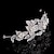 abordables Casque de Mariage-alliage d&#039;argent sterling tiares bandeaux fleurs coiffe style élégant